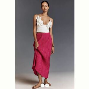 Anthropologie The Tilda Maxi Slip Skirt: Plisse Edition